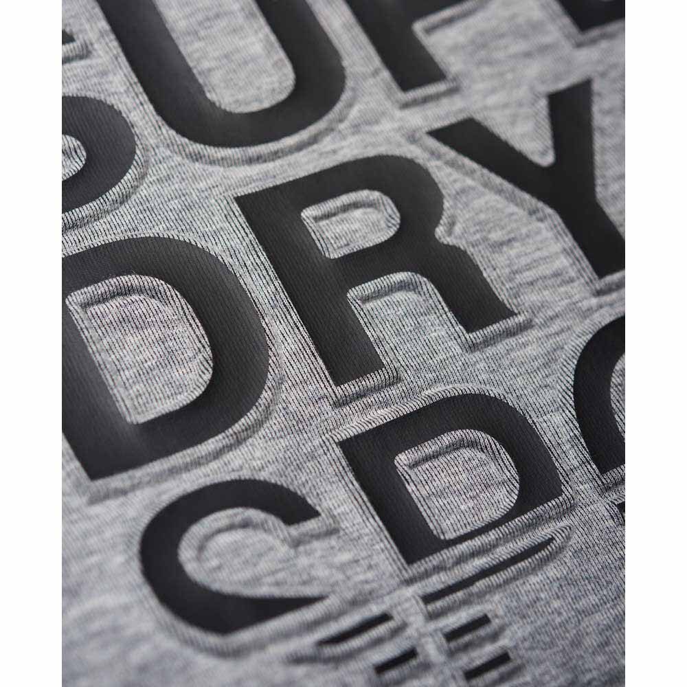 Superdry Gym Tech Emboss Print Overhead Sweatshirt Met Capuchon