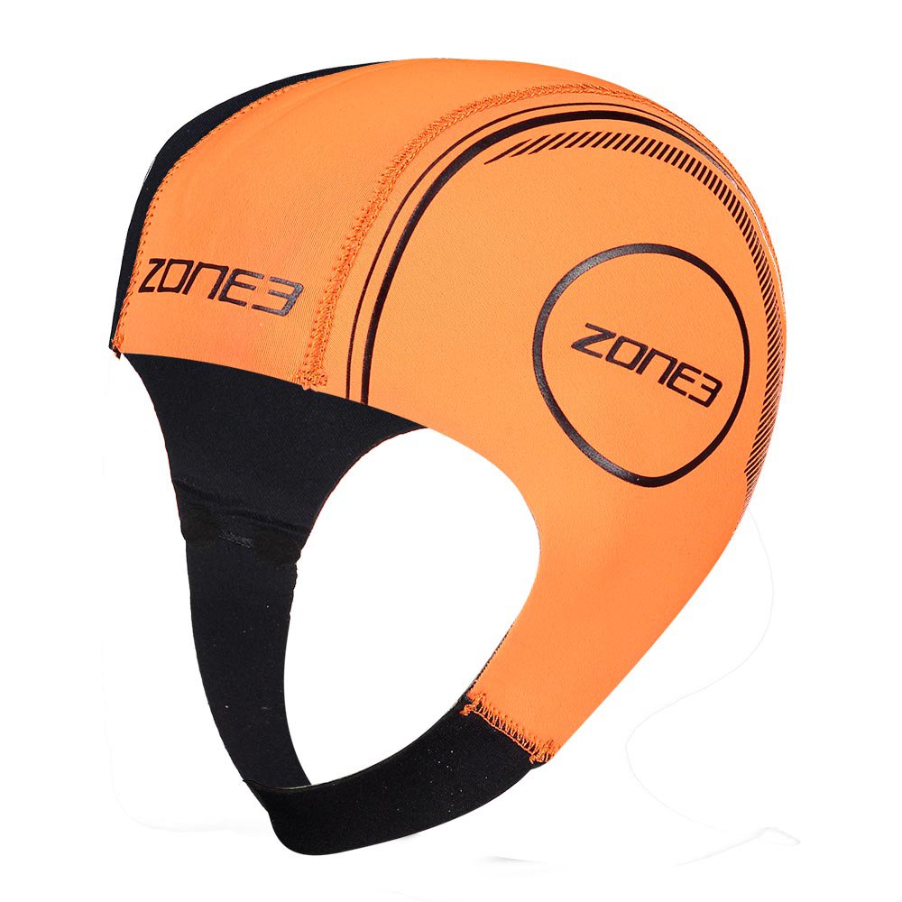Orange Zone3 Neoprene Swim Cap 