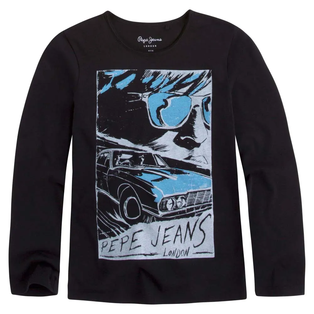 Pepe Job Long Sleeve T-Shirt Black |