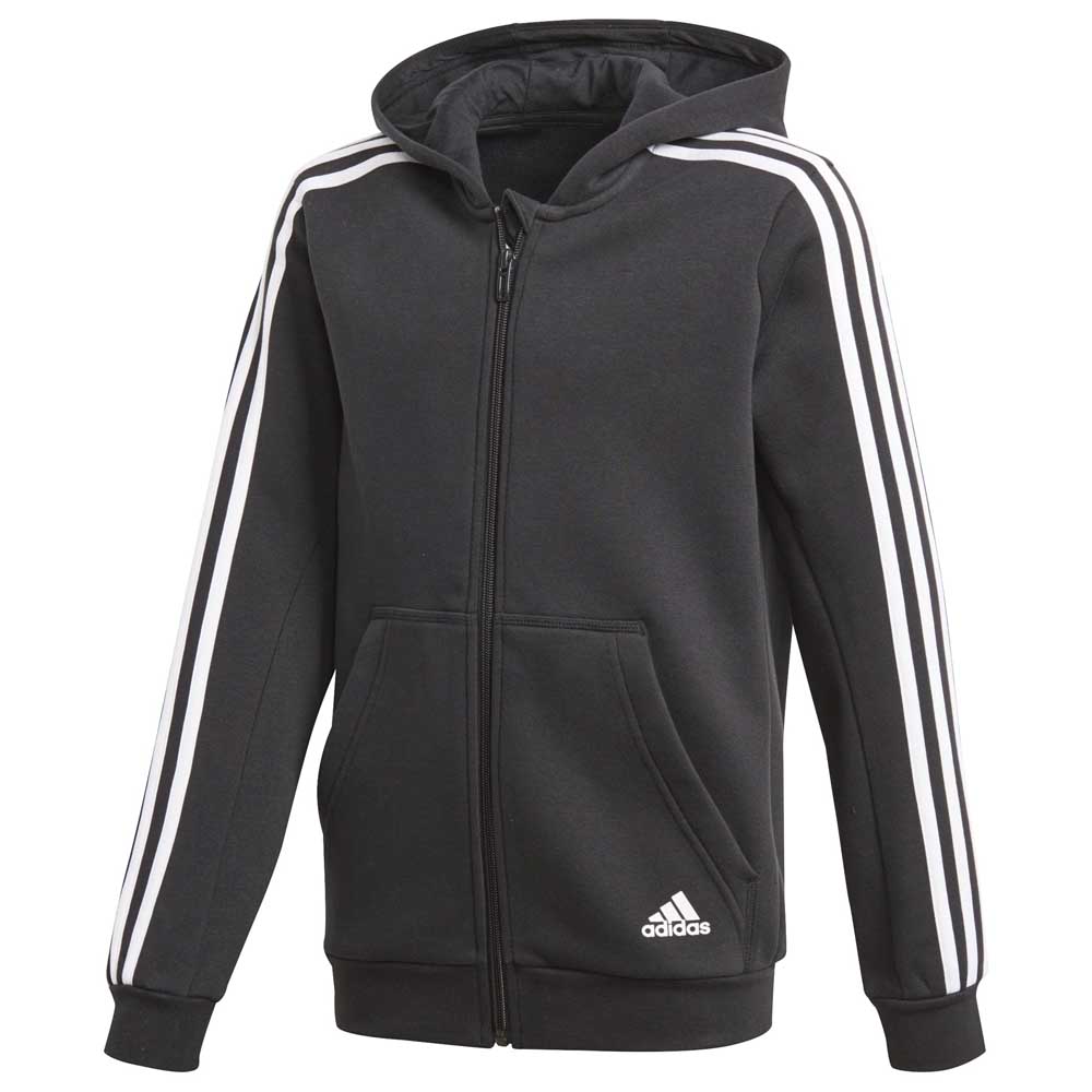 adidas-essentials-3-stripes-fleece-full-zip-hooded