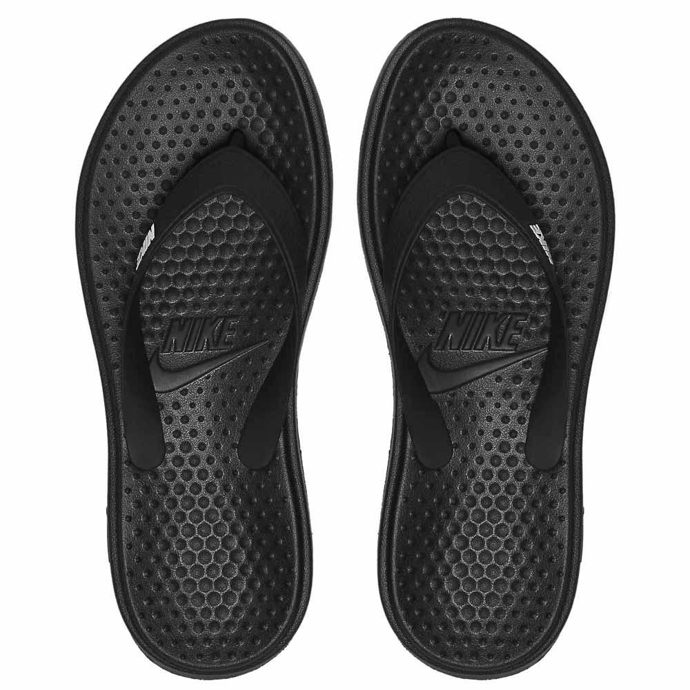 Línea del sitio traductor cuidadosamente Nike Solay Thong Flip Flops Black | Dressinn