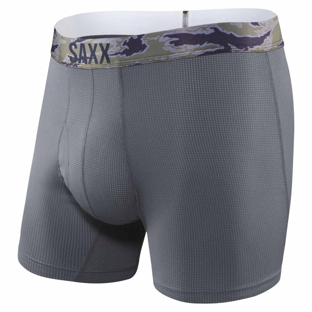 SAXX Underwear Quest Fly Boxer Grey | Dressinn