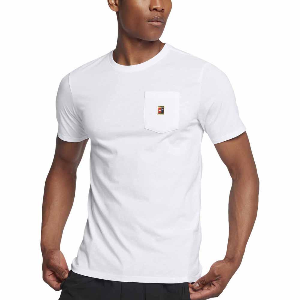 Uitbarsten Miniatuur Publiciteit Nike Court Heritage Pocket Short Sleeve T-Shirt White | Smashinn