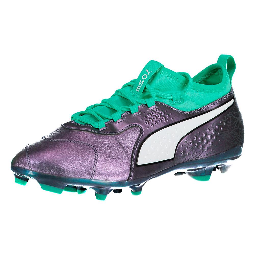 underground mother Wafer Puma One 3 Leather AG Football Boots Purple | Goalinn