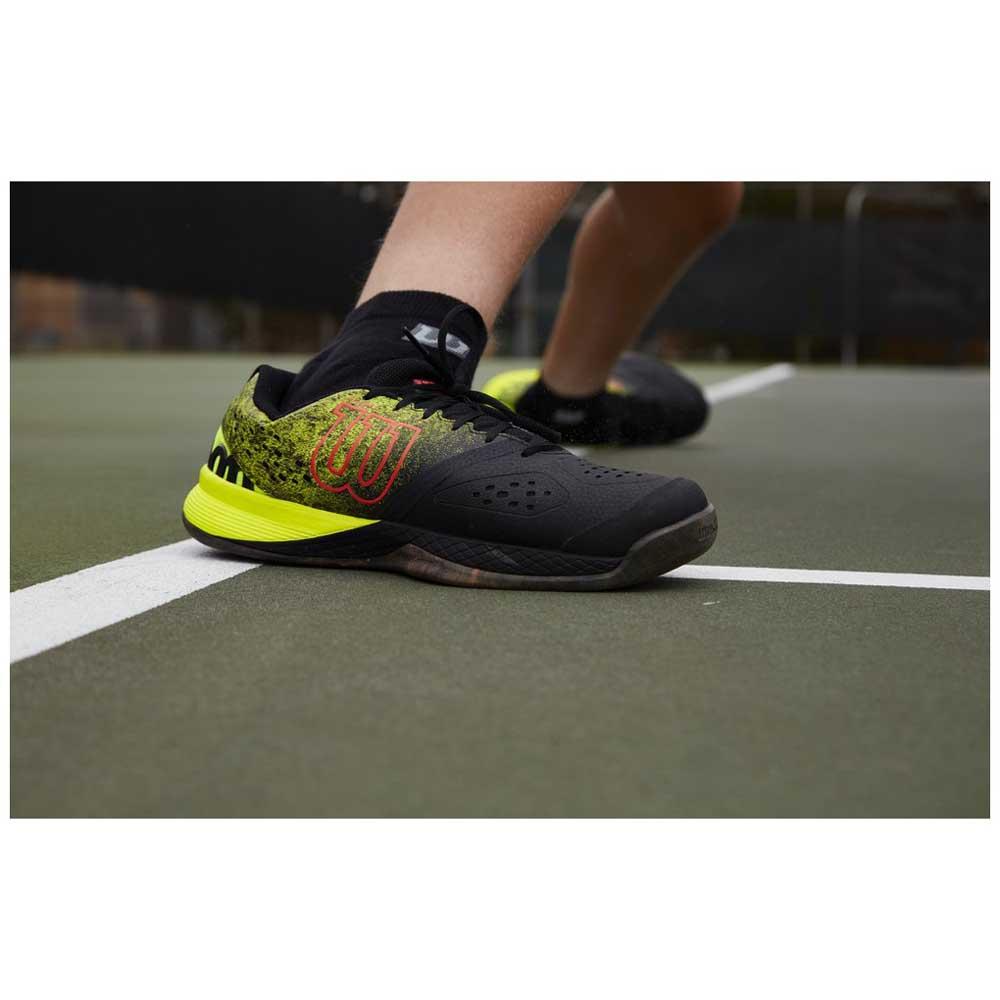 Wilson Glide Comp 1.5 Men's Tennis Shoes Black Racquet for Hard Court WRS323290 