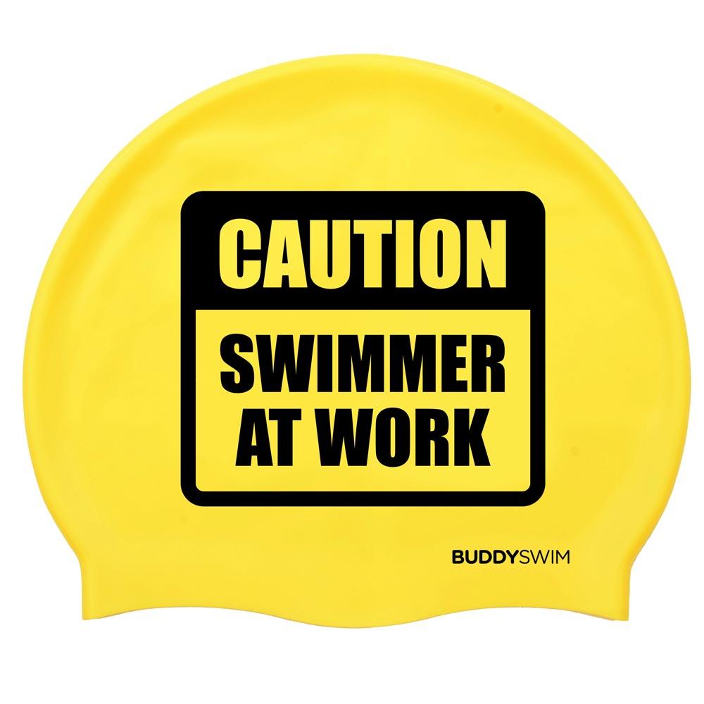 buddyswim-touca-natacao-caution-swimmer-at-work