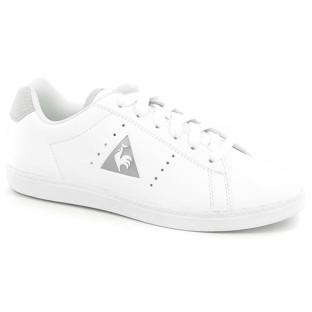 le-coq-sportif-courtone-synthetic-leather-metallic-mesh-trainers