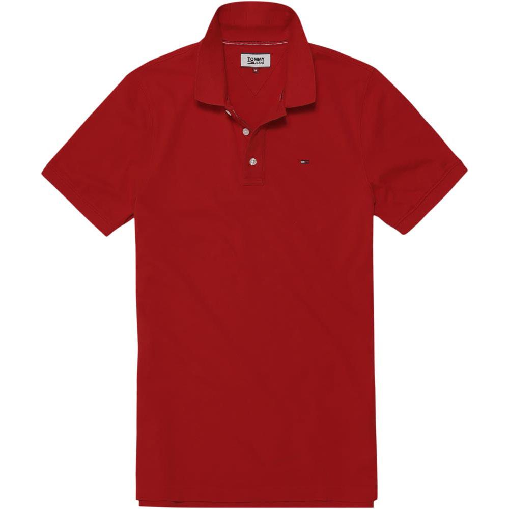 Tommy Basic Short Sleeve Polo Shirt Red Dressinn