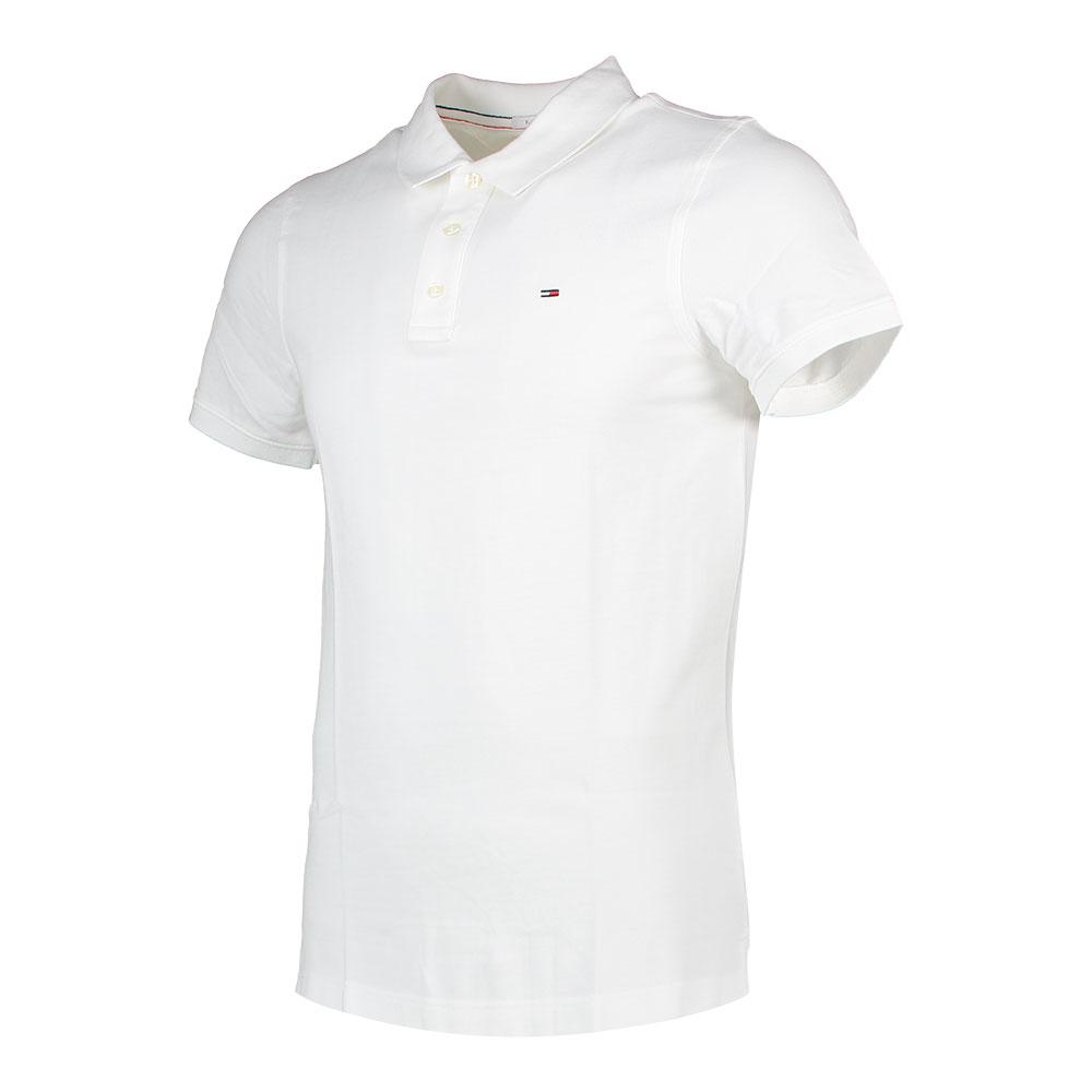 gevechten Aannames, aannames. Raad eens vervaldatum Tommy jeans Original Fine Piqué Short Sleeve Polo Shirt White| Dressinn
