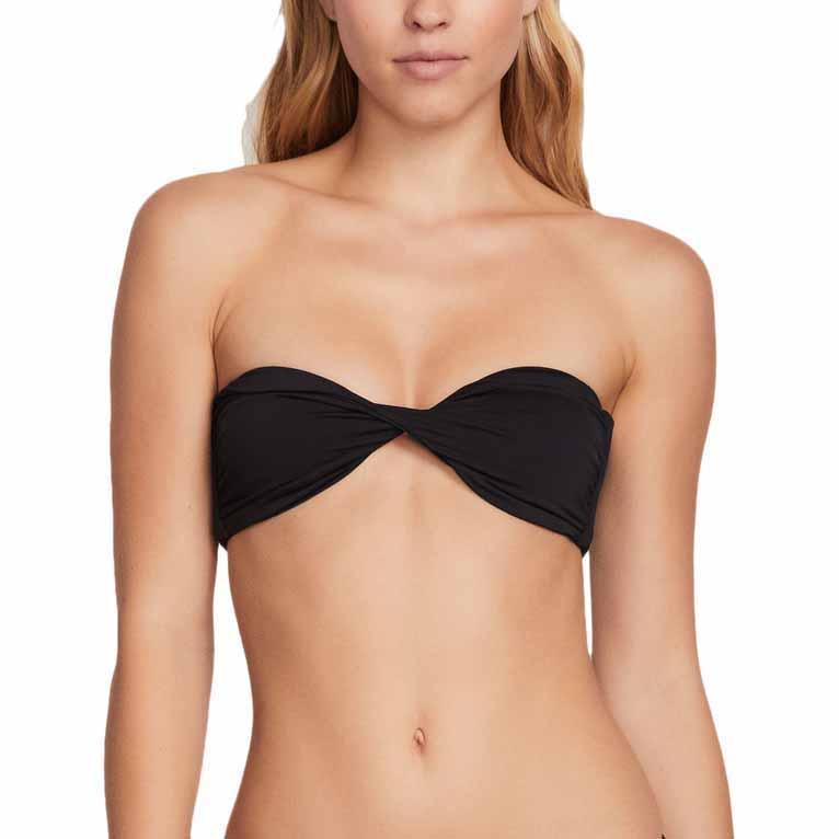 Volcom Simply Seamless Bandeau Bikini Top 黒 Xtremeinn スイムウェア