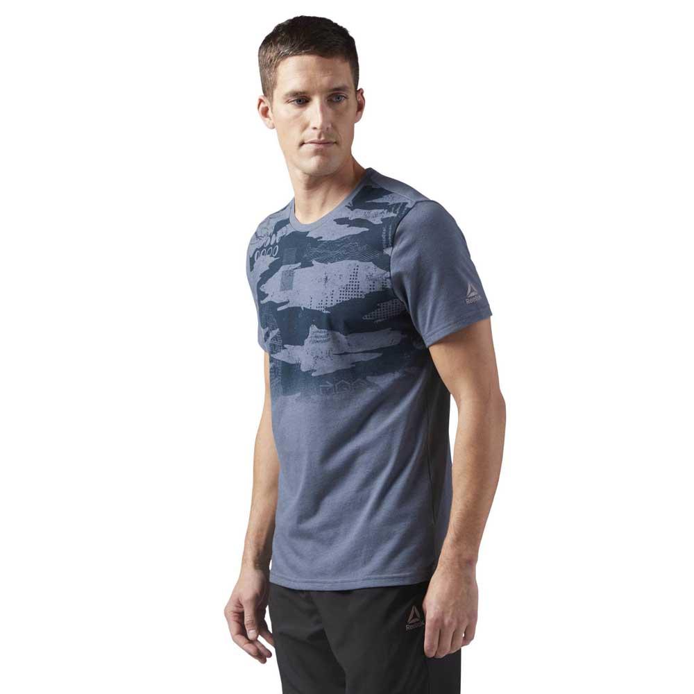 Reebok T-Shirt Manche Courte Obstacle Tri Blend Graphic