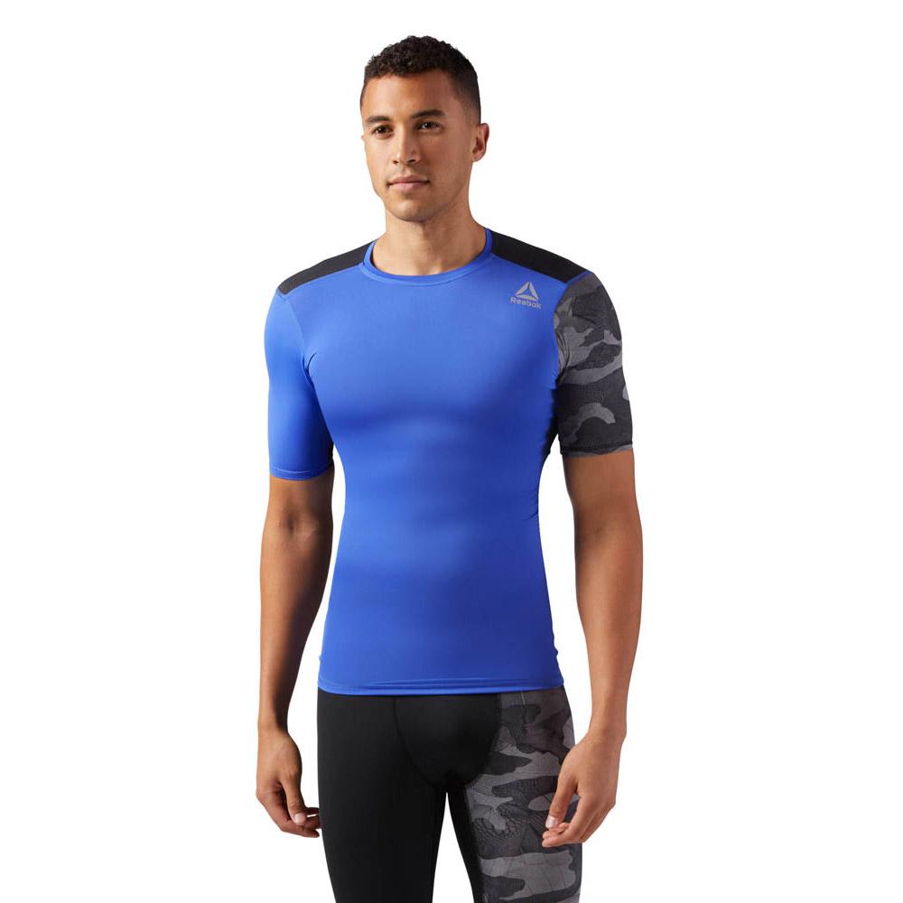 usikre afsnit replika Reebok Activchill Graphic Compression Short Sleeve T-Shirt Blue| Traininn