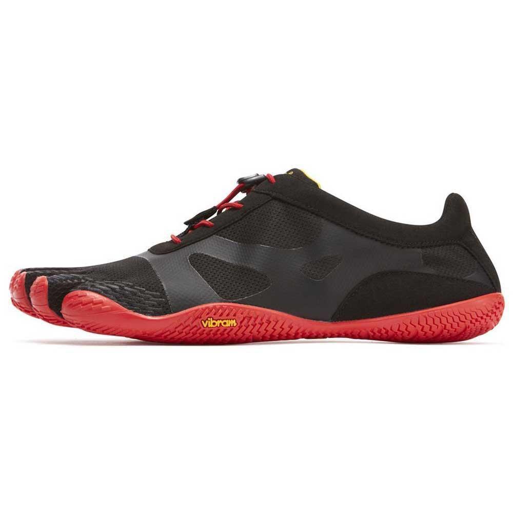 Vibram 18M0701 Men's KSO EVO Black Red Shoes Minimalist Performance Trainers 