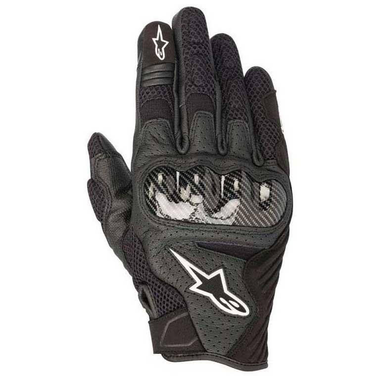 Schwarz/Weiss S Alpinestars Motorradhandschuhe Smx-1 Air V2 Gloves Black White 