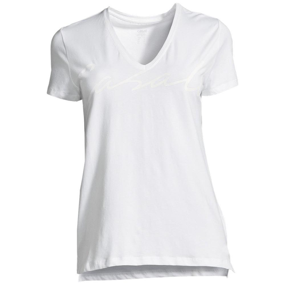 casall-t-shirt-manche-courte-cotton-v-neck