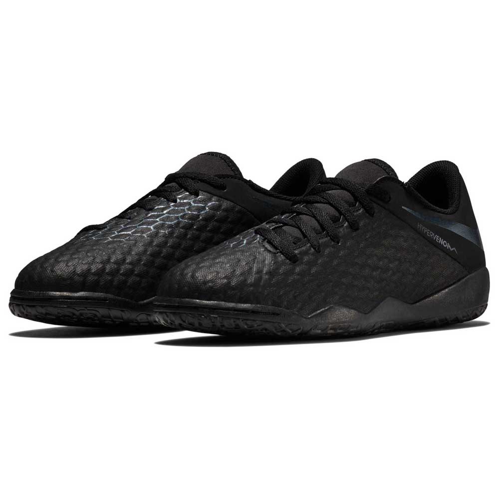 Koel Gestreept bolvormig Nike Hypervenomx Phantom III Academy IC Indoor Football Shoes Black| Goalinn