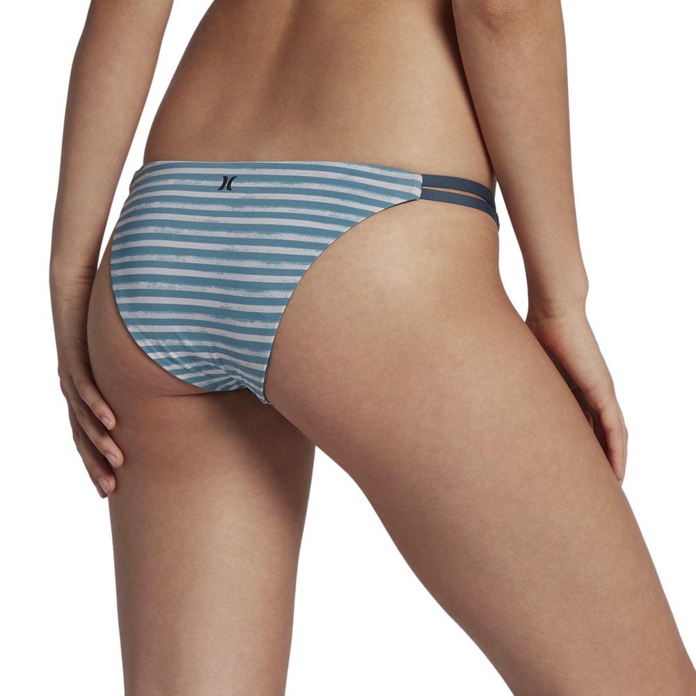 Hurley Womens Quick Dry Compression Solid Bikini Bottom 