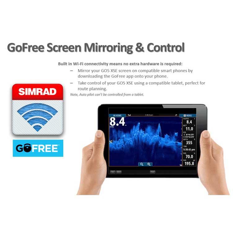 Simrad GO5 XSE DownScan ROW Com Transdutor