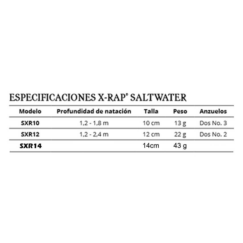 Rapala Minnow X-Rap Saltwater 100 Mm 13g