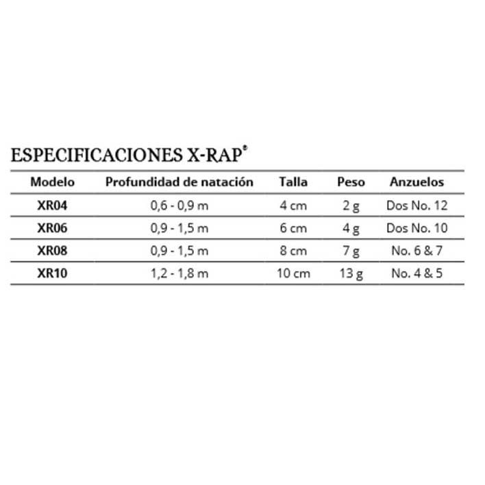 Rapala Elritsa X-Rap 60 Mm 4g