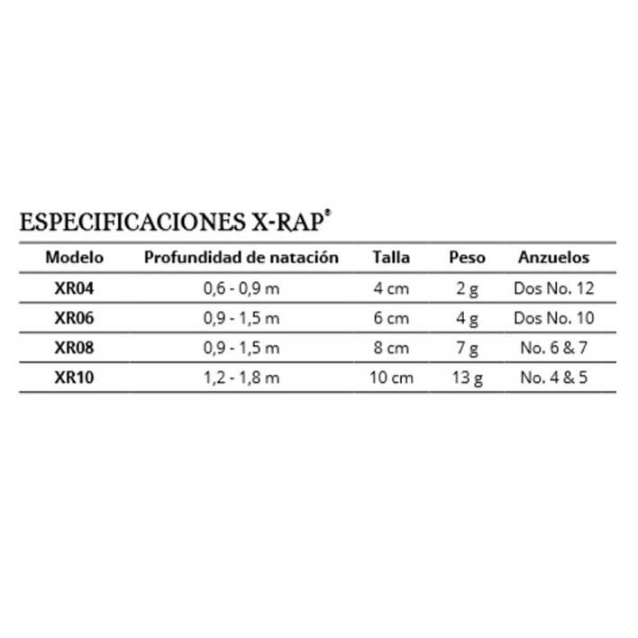 Rapala Elritsa X-Rap 80 Mm 7g