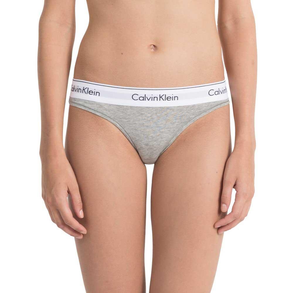 Calvin klein Modern Cotton Thong Grey | Dressinn