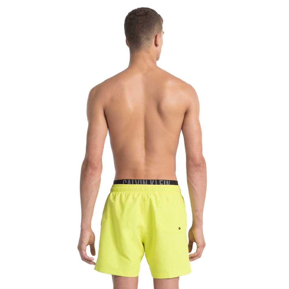 Calvin klein Intense Power Medium Double Waistband Swimming Shorts Yellow|  Dressinn