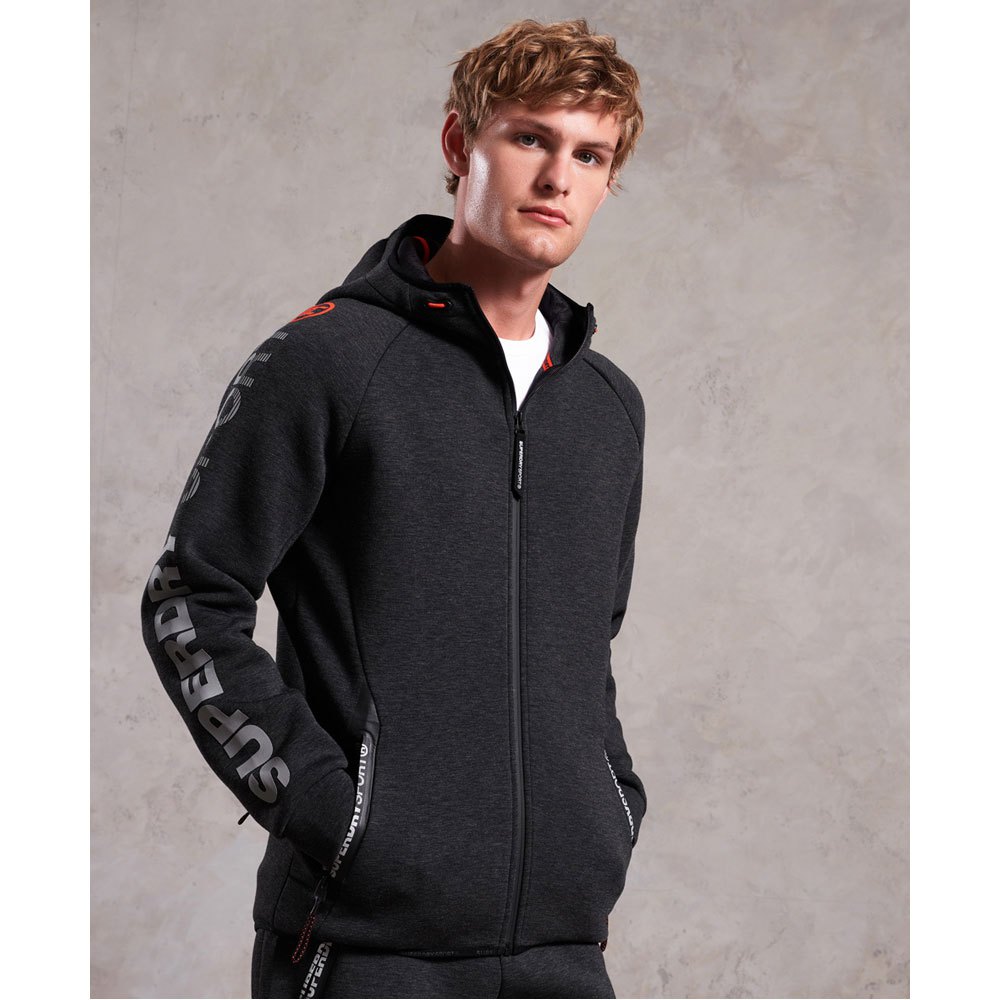 Superdry Gym Tech Stretch Sweater Met Ritssluiting