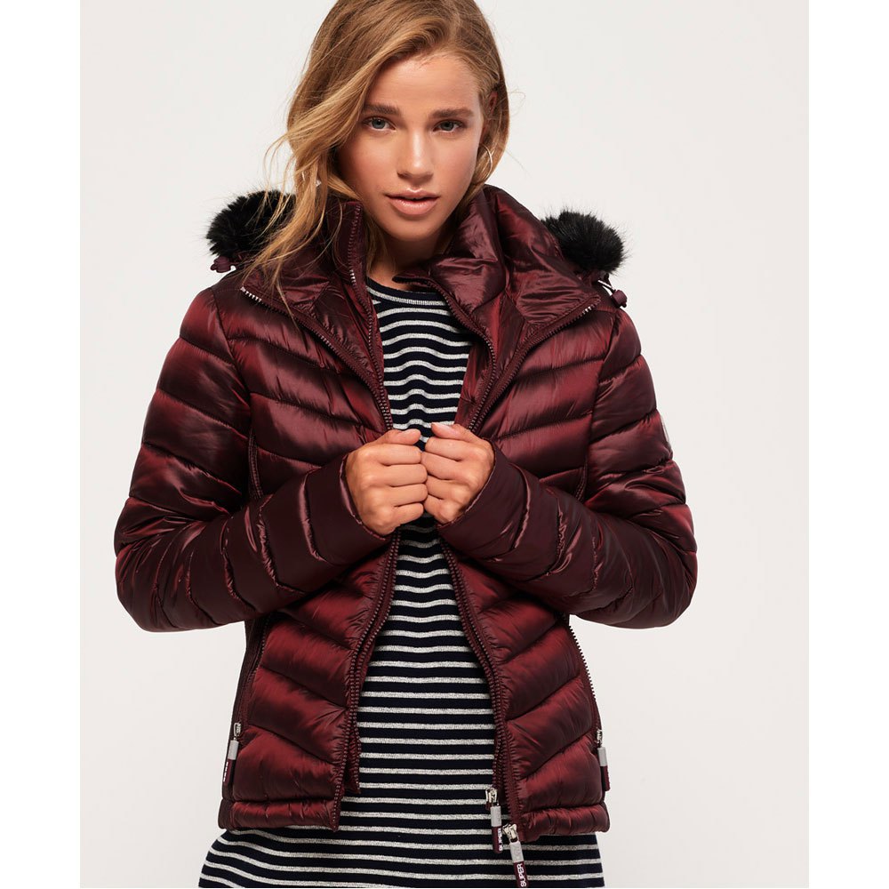 Superdry Hooded Luxe Chevron Fuji Giacca sportiva Donna 