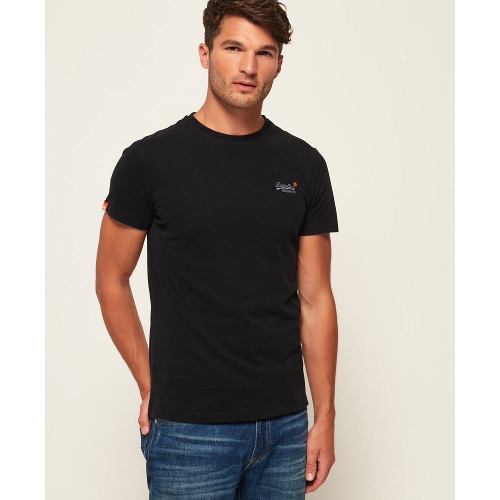 Superdry Orange Label Vintage Embroidered Short Sleeve T-Shirt Black|  Dressinn