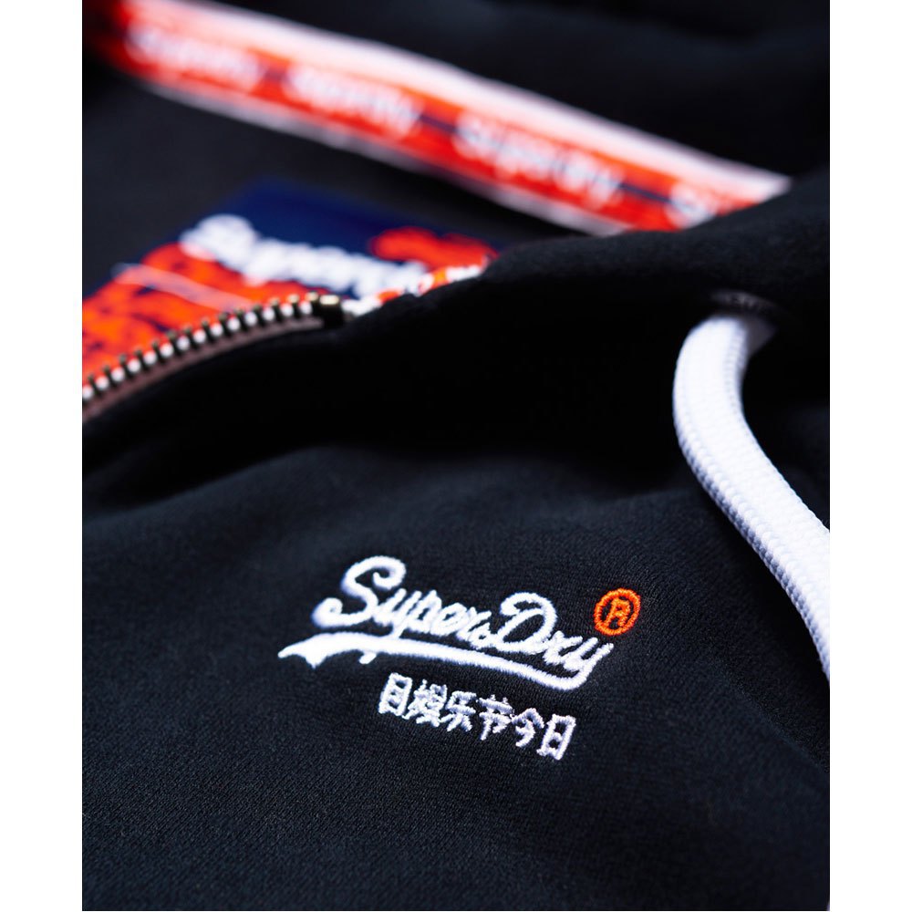 Bij elkaar passen Slaapzaal Automatisch Superdry Orange Label Full Zip Sweatshirt Blue | Dressinn