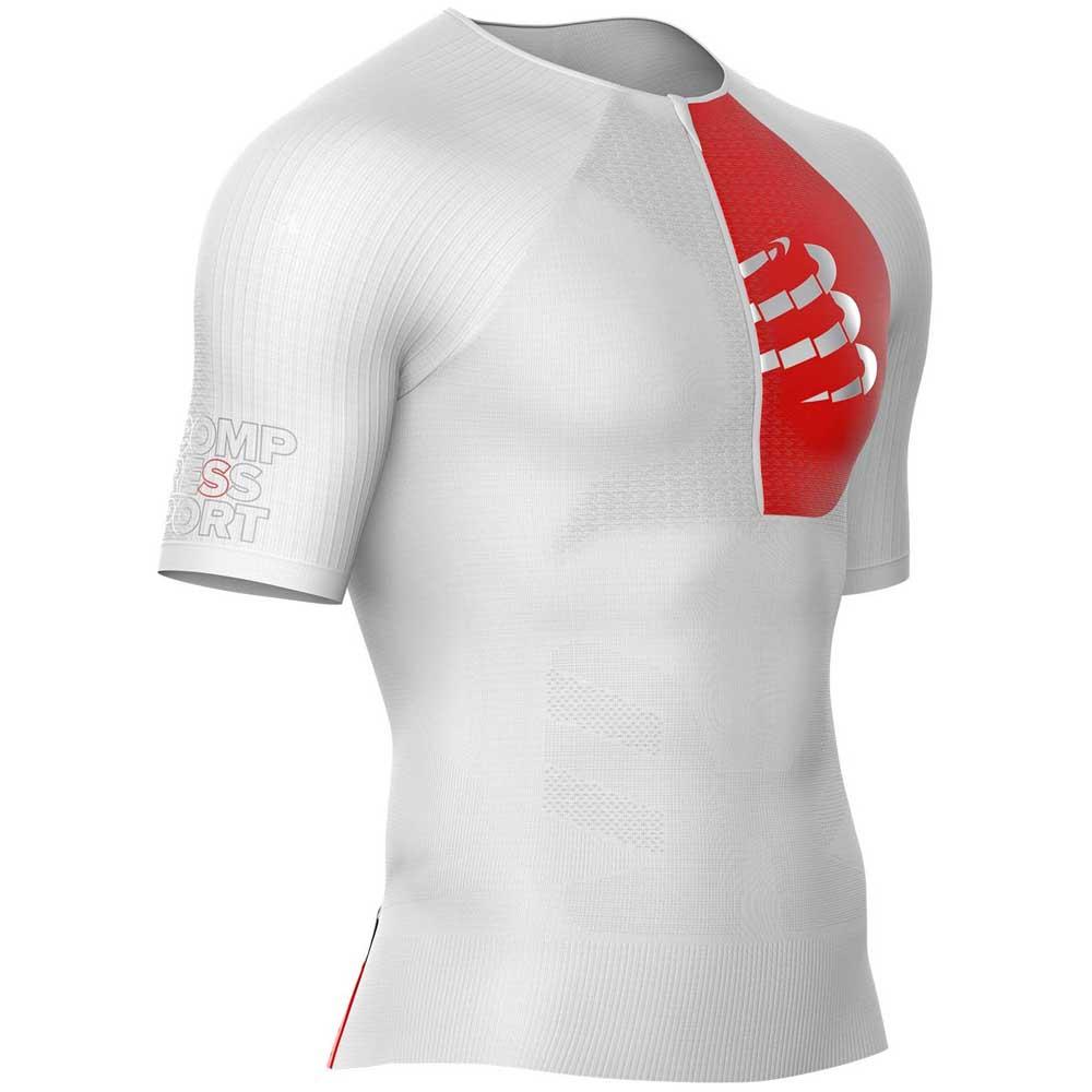 Compressport Camiseta De Manga Curta Triathlon Postural Aero Branco