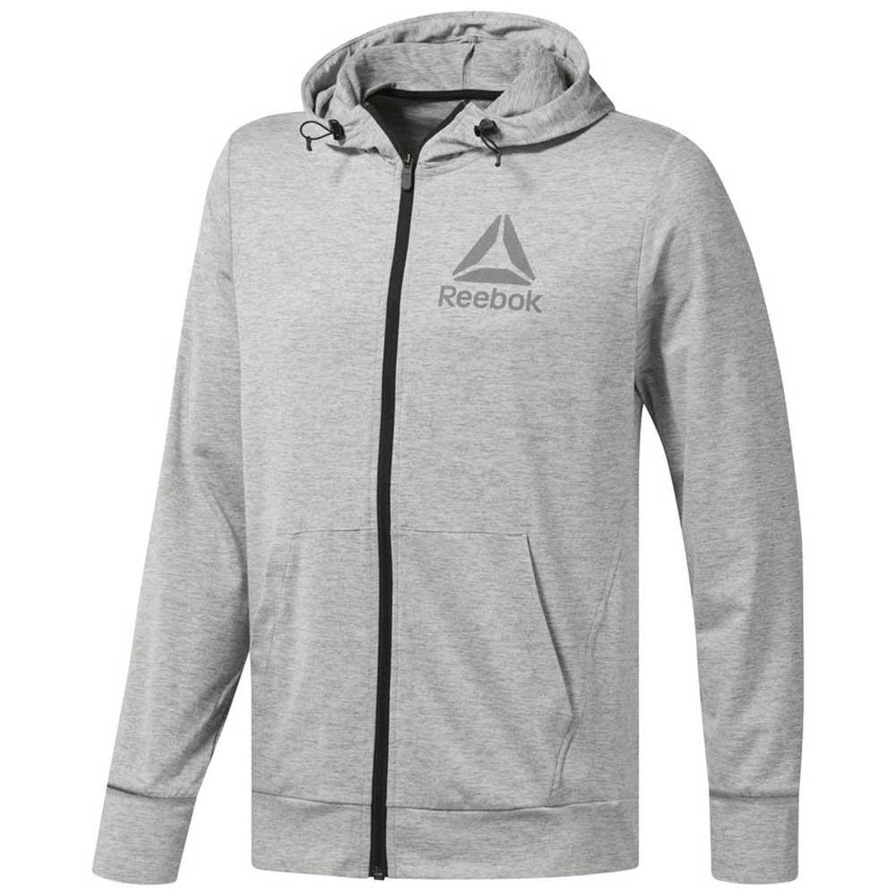 Reebok SpeedWick Full Zip Sweatshirt Grey