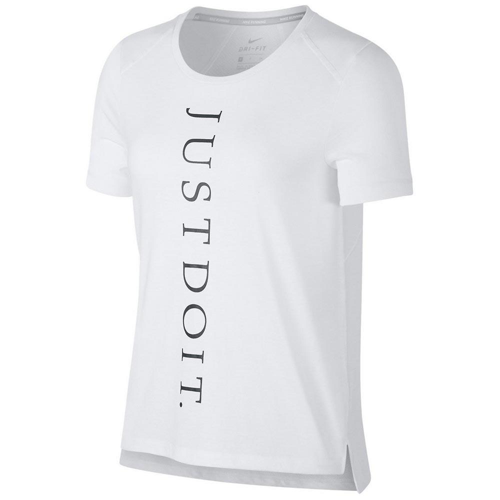 Nike Just It Short Sleeve T-Shirt White | Runnerinn
