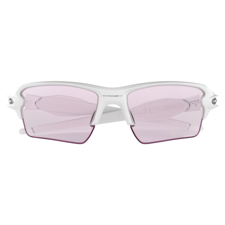 Oakley Flak  XL Prizm Low Light Sunglasses White | Runnerinn