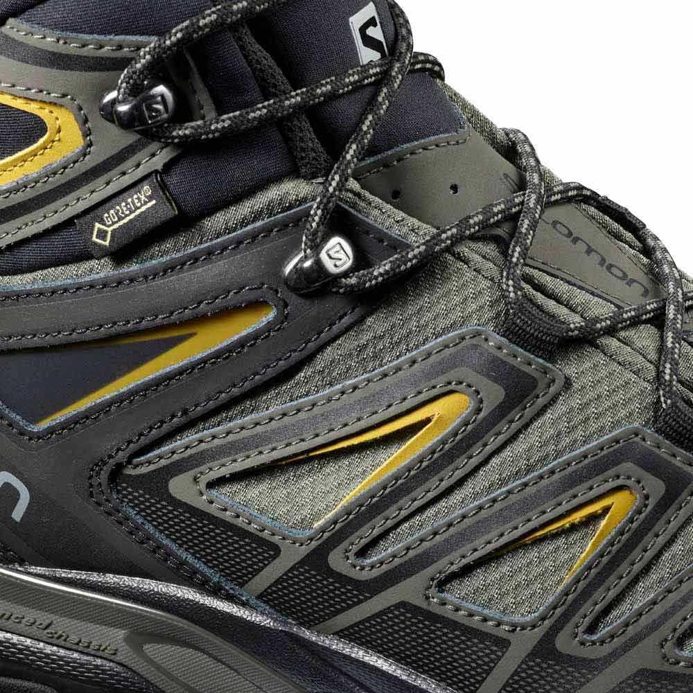 Kan worden berekend kiezen Idioot Salomon X Ultra 3 Mid Wide Goretex Hiking Boots Green | Trekkinn