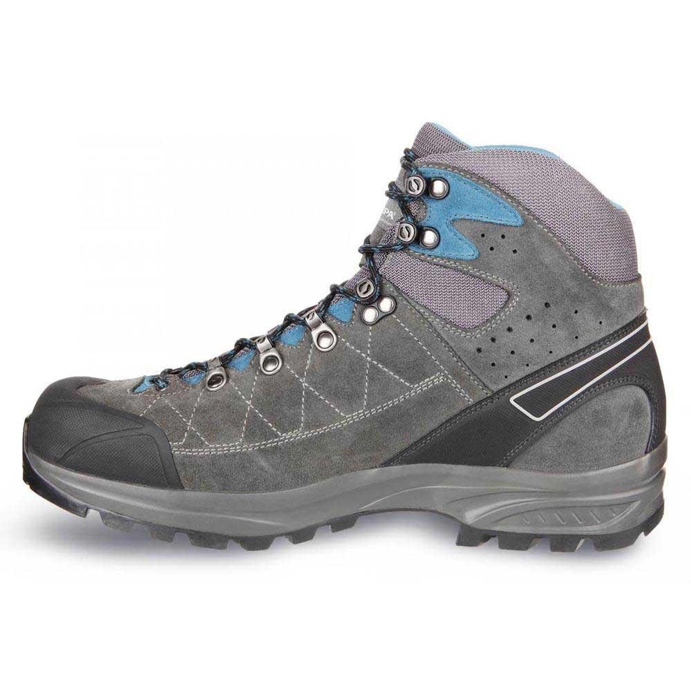 Scarpa 61038/350 Kailash Lite Grey/Blue Suede Leather Vibram Trail Hiking Boots 