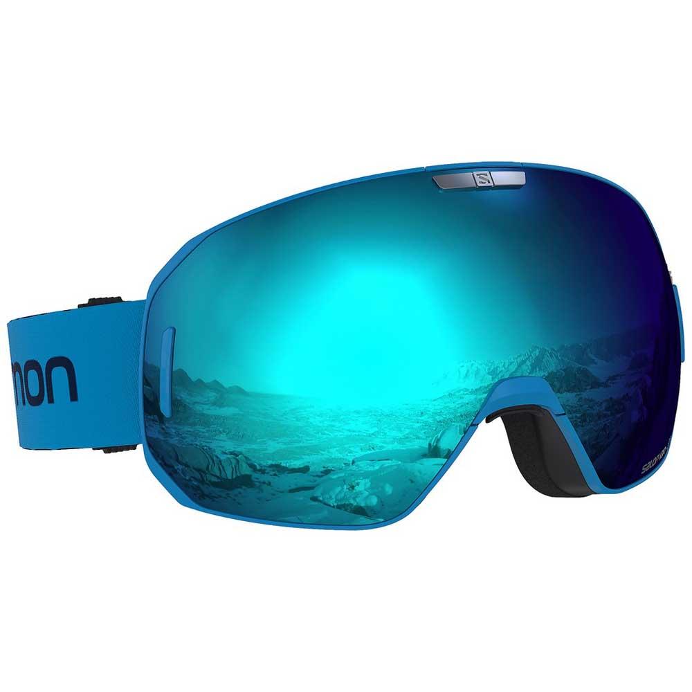 Stolpe stå på række Bred rækkevidde Salomon S/Max+Spare Lens Ski Goggles Blue | Snowinn