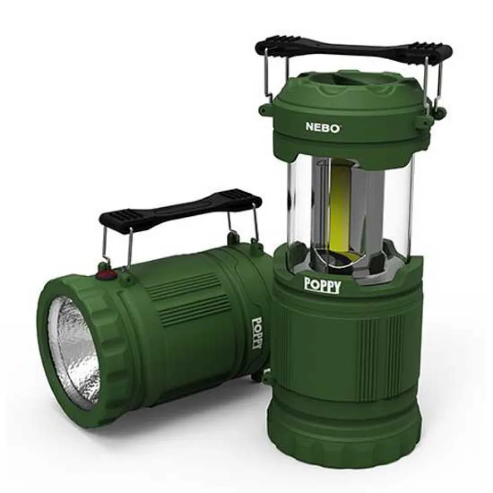 新品未使用　POPPY パフサテントップスライトグリーン Nebo tools Poppy Camping flashlight Green | Trekkinn