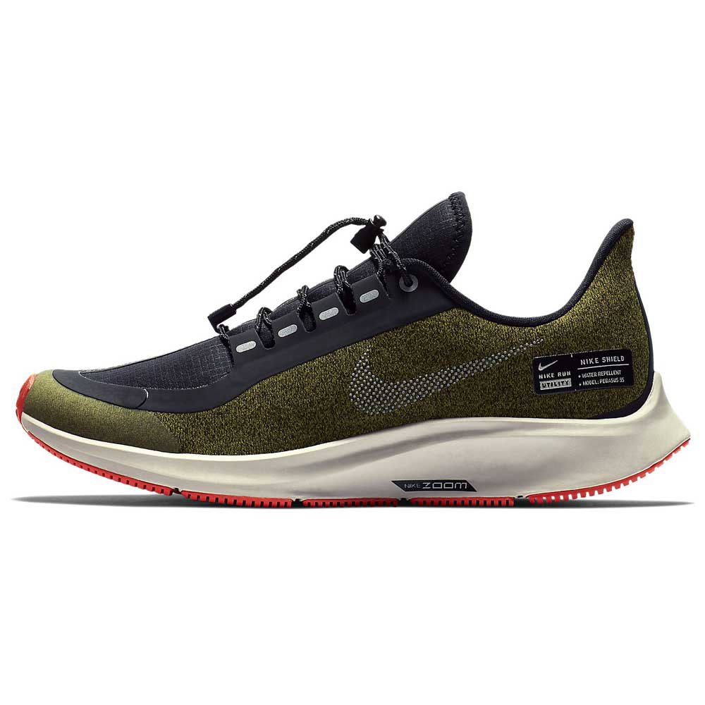 hang Integral wax Nike Air Zoom Pegasus 35 Shield GS Running Shoes Green| Runnerinn