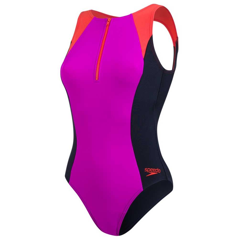 Speedo Womes ColourHaze Placement Digital Hydrasuit Swimsuit/Swimming Costume 