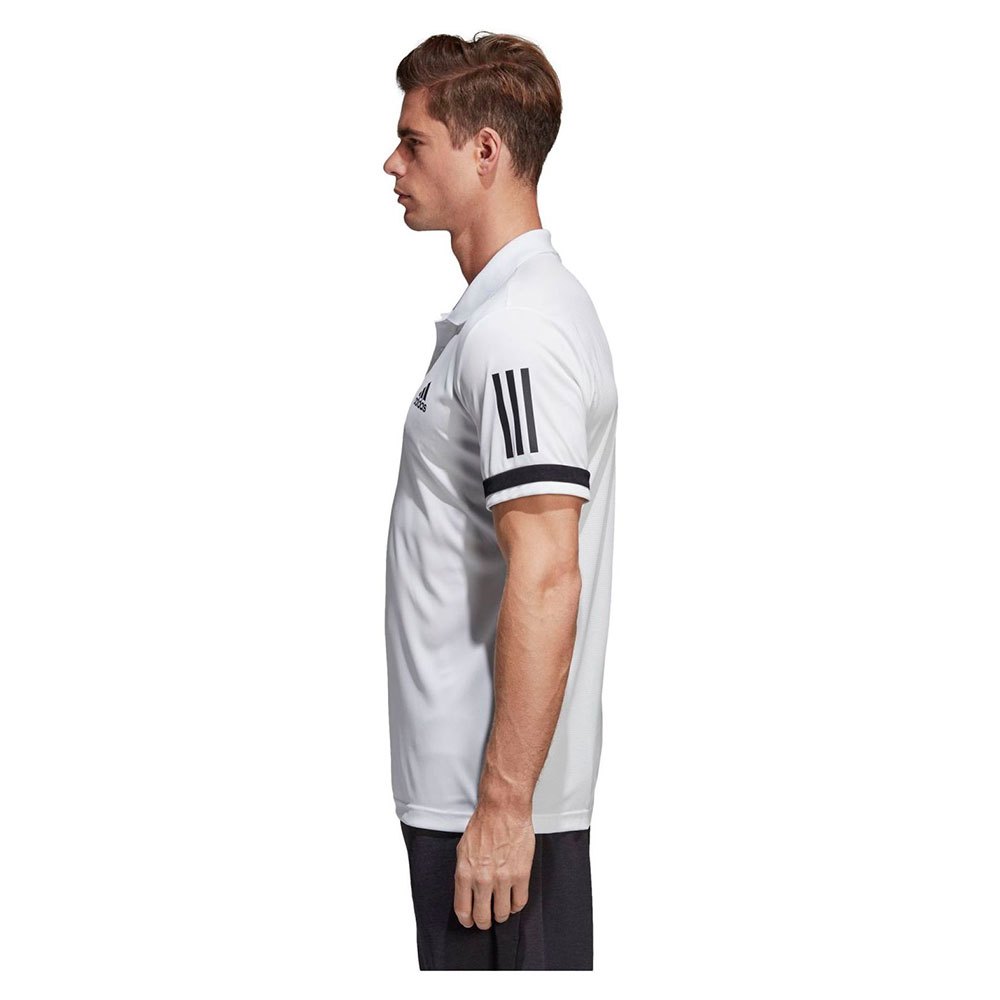 adidas Club 3 Stripes Рубашка-поло с коротким рукавом