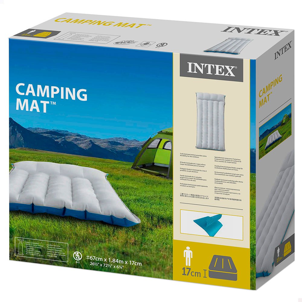 Intex Colchoneta Hinchable Camping Gris