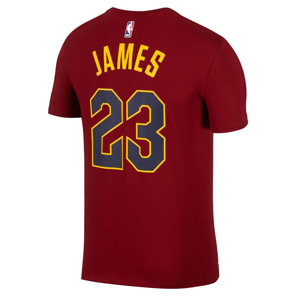 rehén Preferencia Floración Nike Camiseta Manga Corta LeBron James Cleveland Cavaliers Dry Rojo| Goalinn