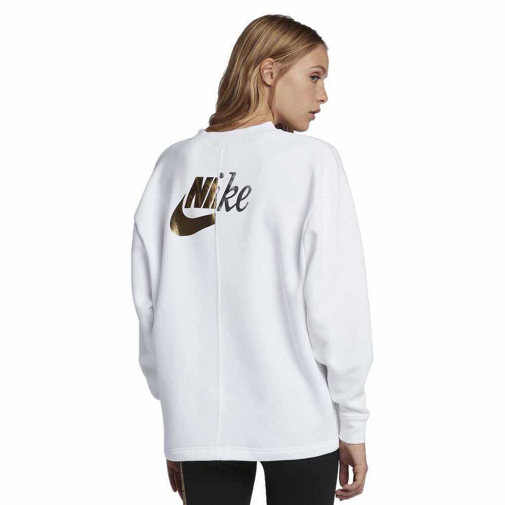 Kronisk Hassy Undertrykke Nike Sportswear Rally Crew Metallic Sweatshirt White | Dressinn