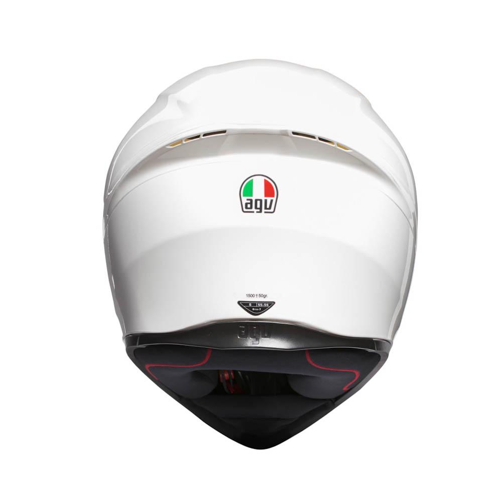 AGV K1 Gloss White Full Face Motorcycle Helmet Free Shipping NEW 