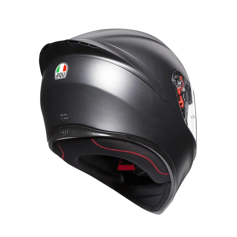 Casque Intégral AGV K1 Solid - Noir Mat Neuf Avec étiquettes - Sécurité Moto