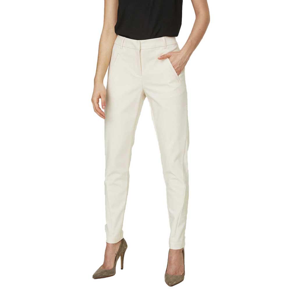 Buy Vero Moda High Waist Trousers (10209834) grey/white from £10.49 (Today)  – Best Deals on idealo.co.uk