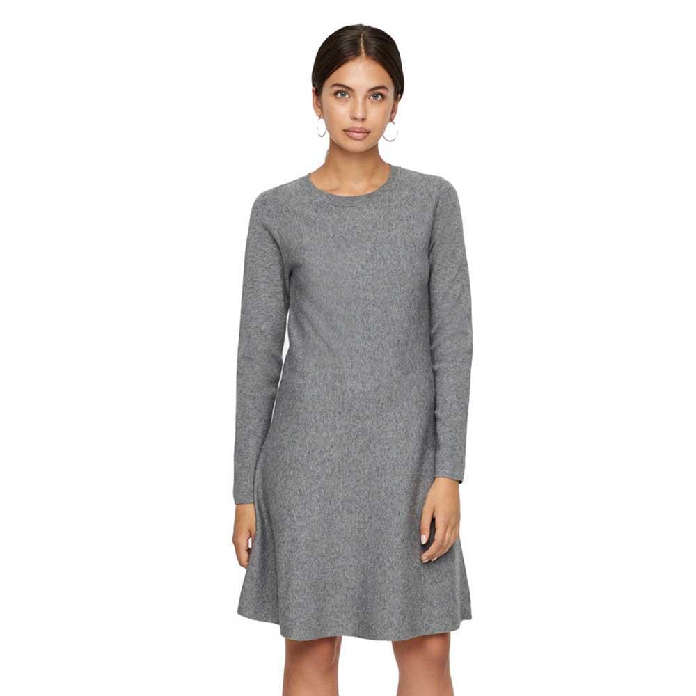 Vero Nancy Knit Dress Grey | Dressinn