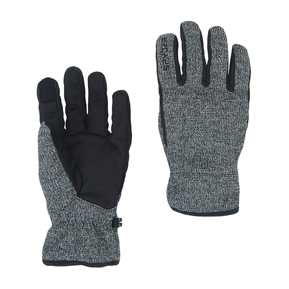 Spyder Messieurs Polaire Gant Bandit Stryke Glove avec Touch Gris Noir 